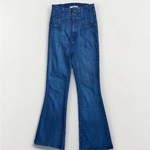 Free people High-Waisted Blue Flare Jeans